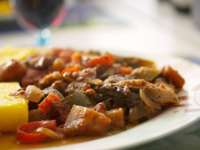 Vegetable stew from the Dukan diet