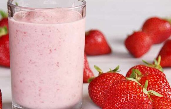 Weight loss strawberry smoothie