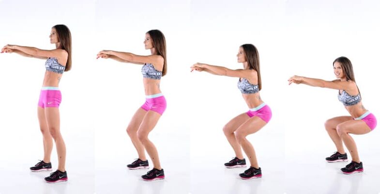 Squat to lose weight, strengthen the muscles of the legs and buttocks